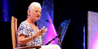 Jacqueline during her speech. Know about her personal life, marriage, and more